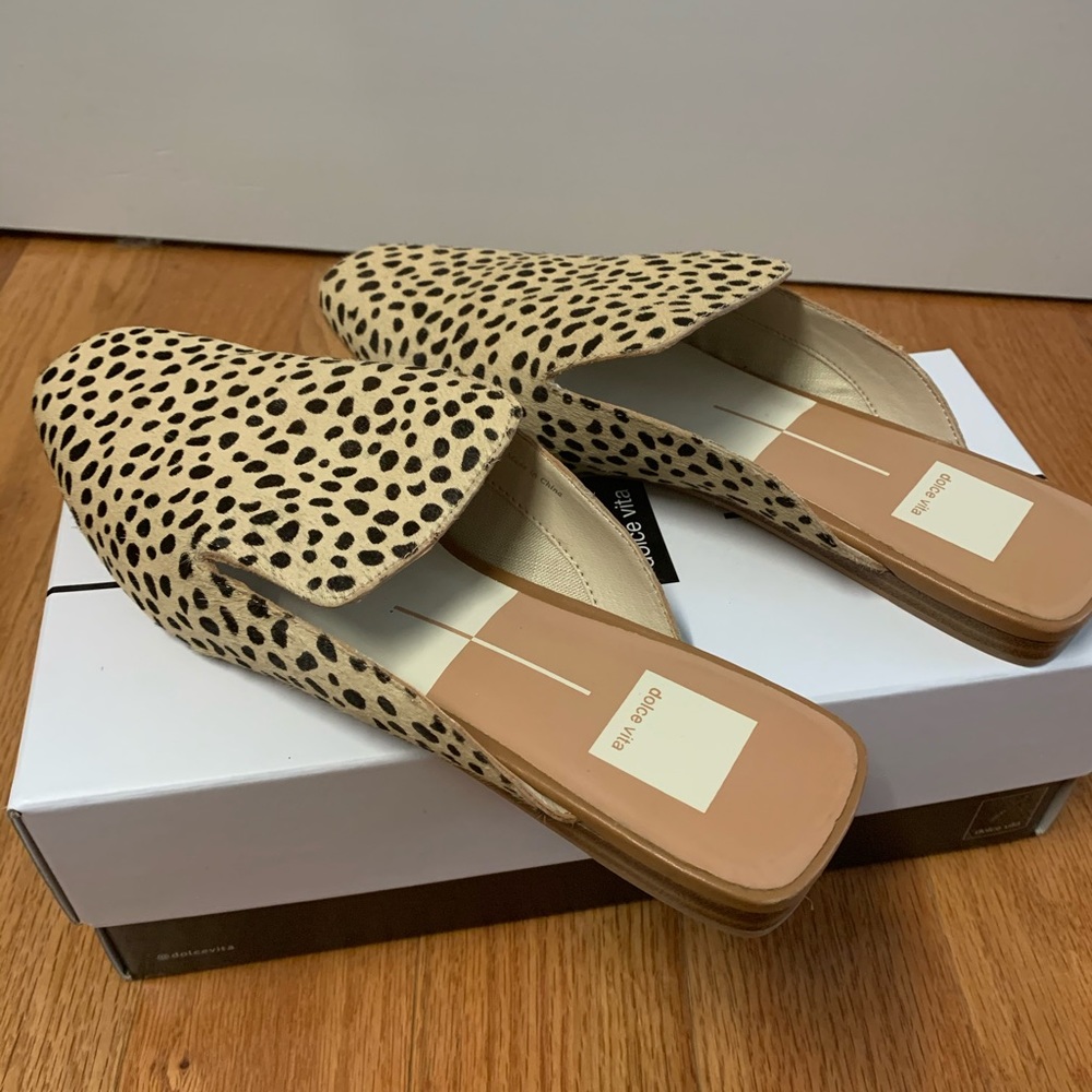 Dolce Vita Brie Leopard Mule Shoe